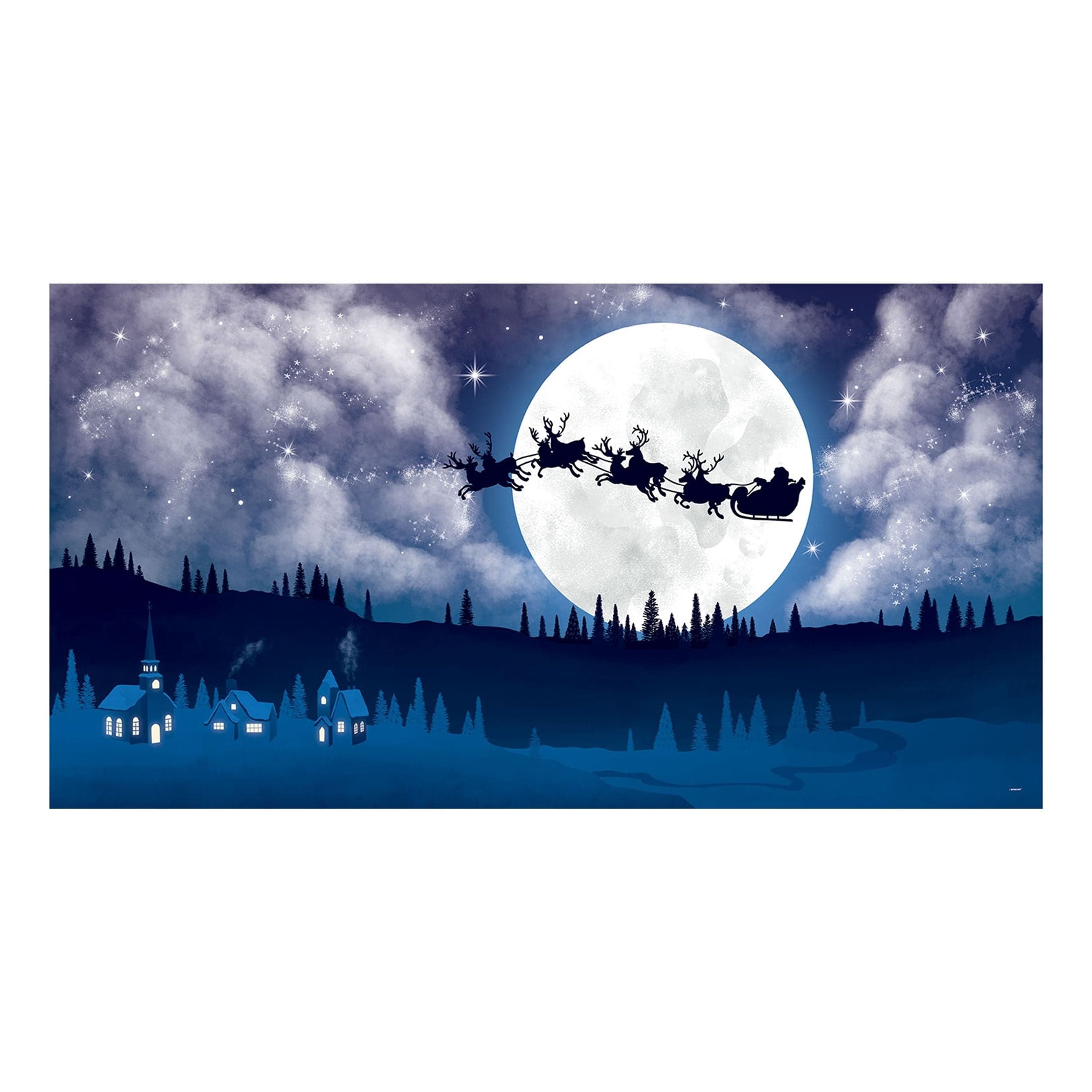 Seinäkoriste Joulupukki ja Reki – Riethmüller