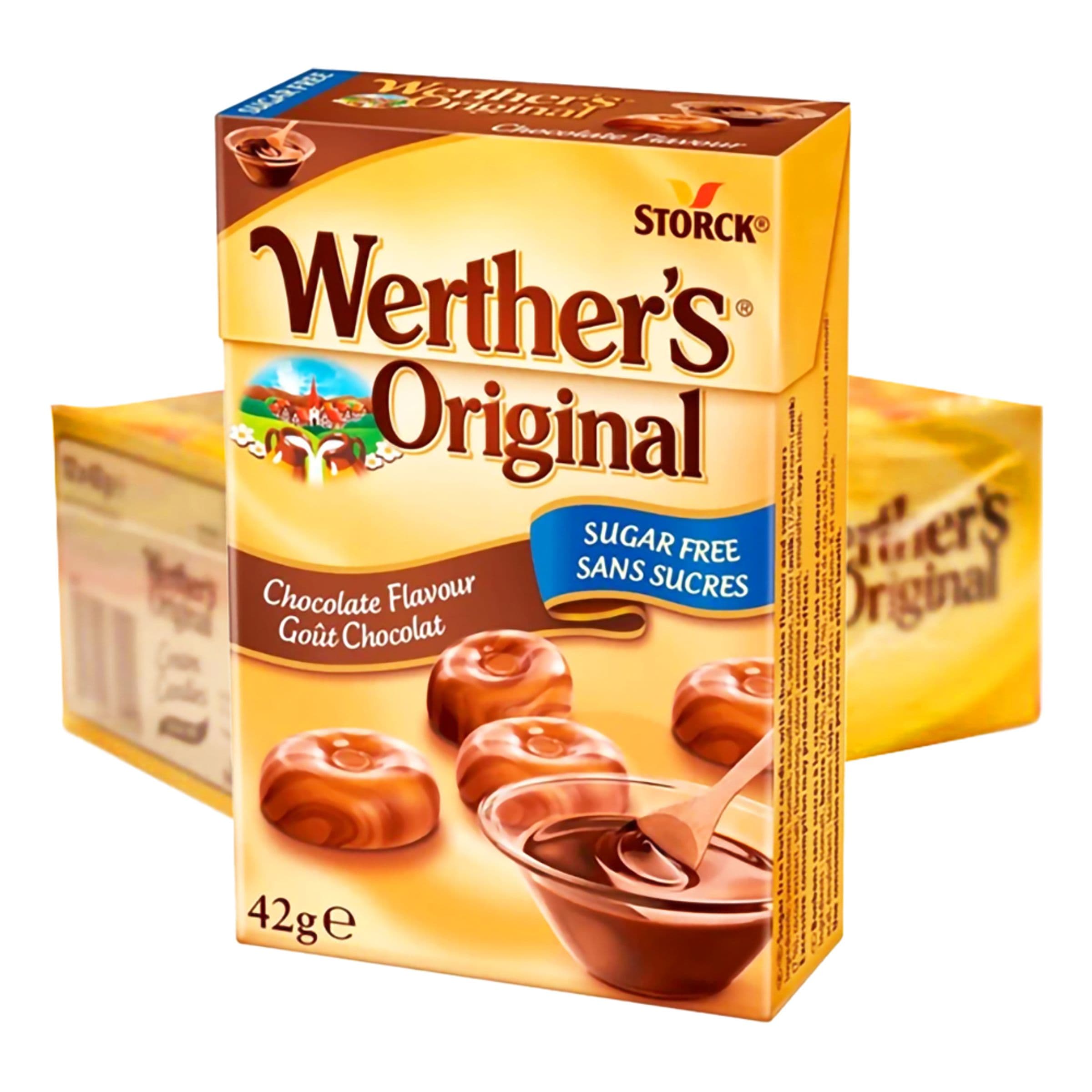 Werthers Choco Sokeriton Suurpakkaus - 12 x 42 g – ERT Godis Bulk