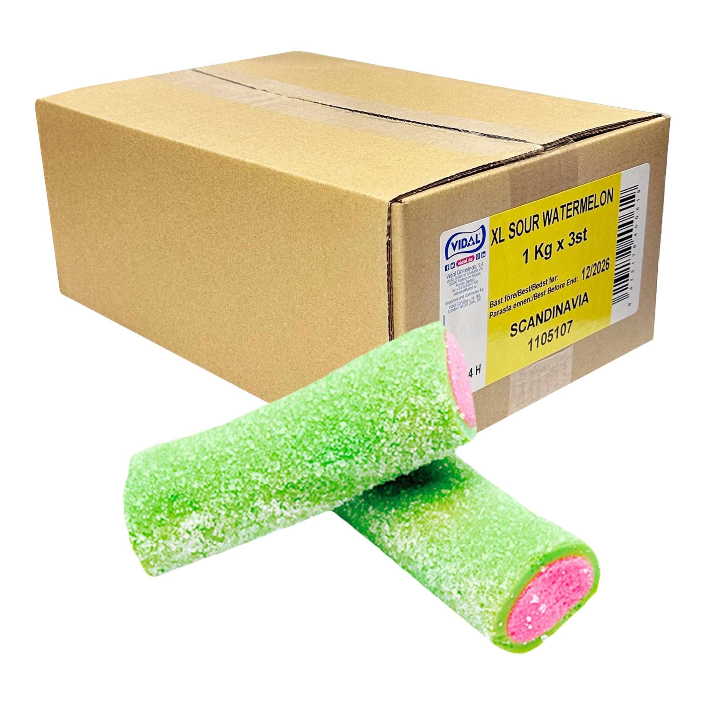 XL Sour Watermelon -suurpakkaus - 3 kg – ERT Godis Bulk