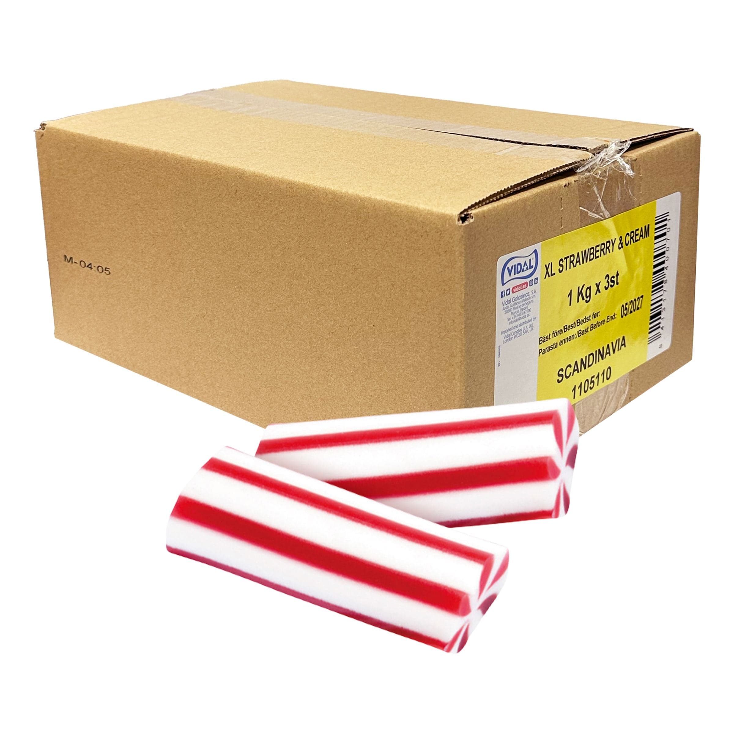 XL Strawberry & Cream suurpakkaus - 3 kg – ERT Godis Bulk