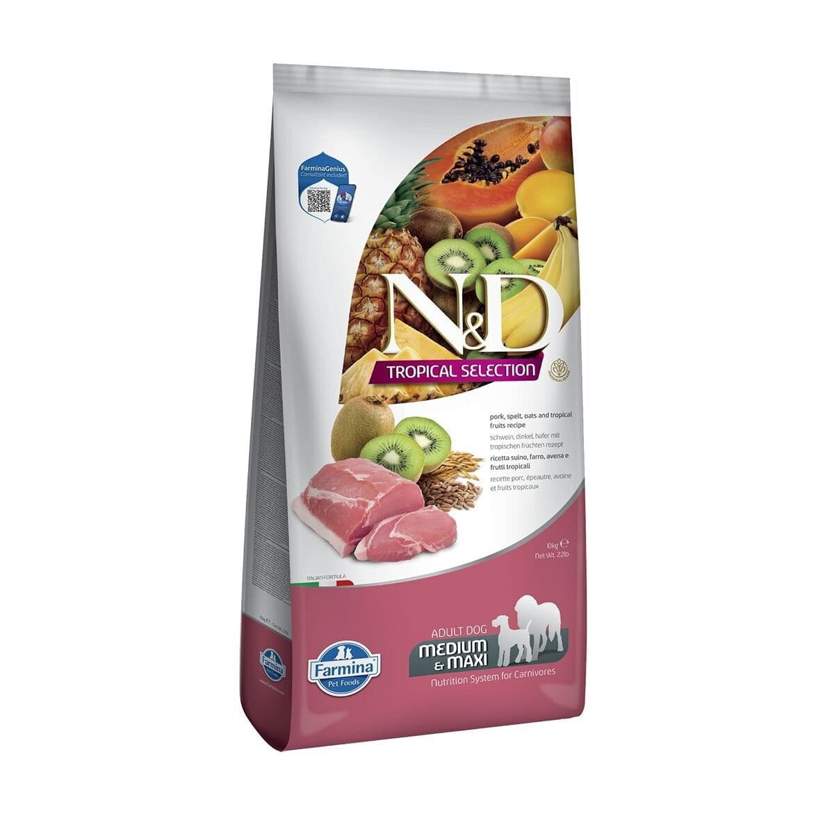 Farmina N&D Dog Tropical Pork M/L 10kg – Farmina