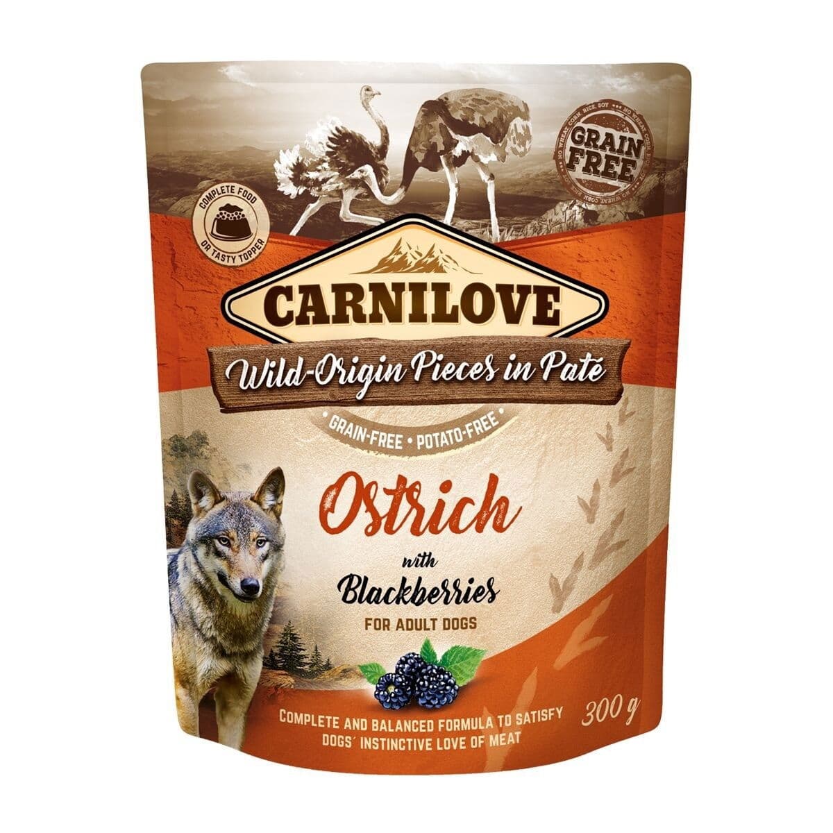 Carnilove Dog Pouch Strutsi 300g – Carnilove