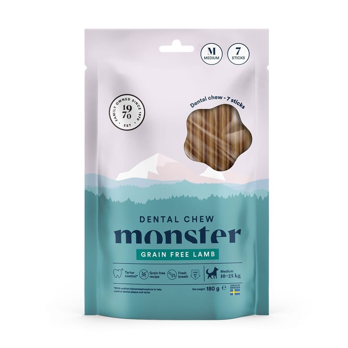 Monster Dog Dental Chew Lamb Medium – Monster Pet Food
