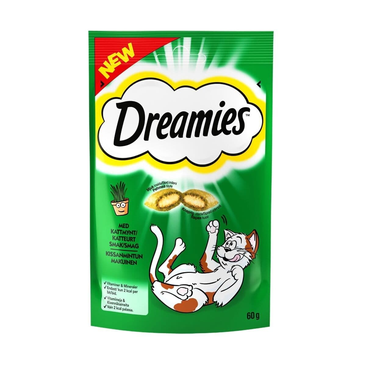 Kissanherkku Dreamies Kissanminttu 60g – Dreamies