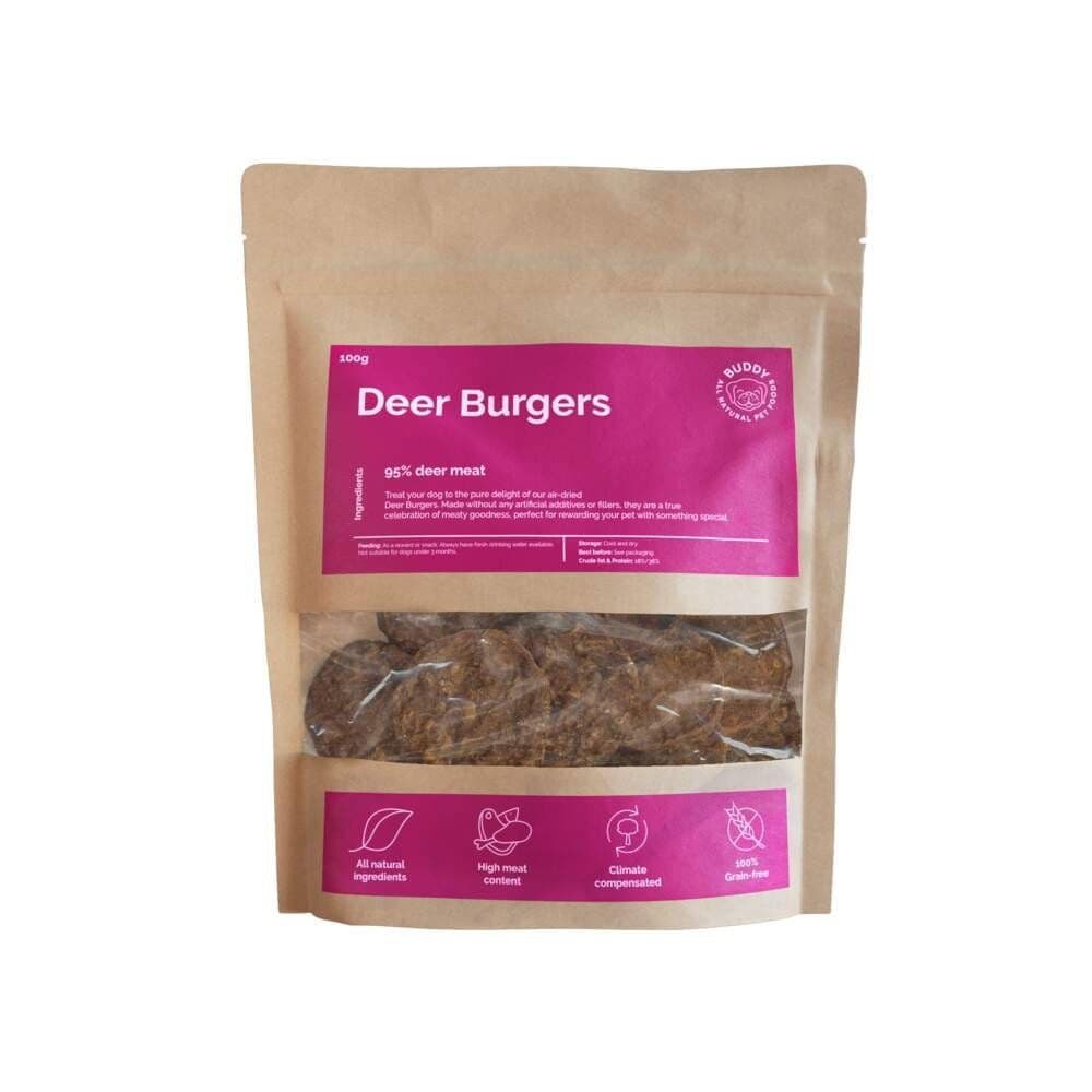 Buddy Peuraburgerherkku koiralle 100g – Buddy
