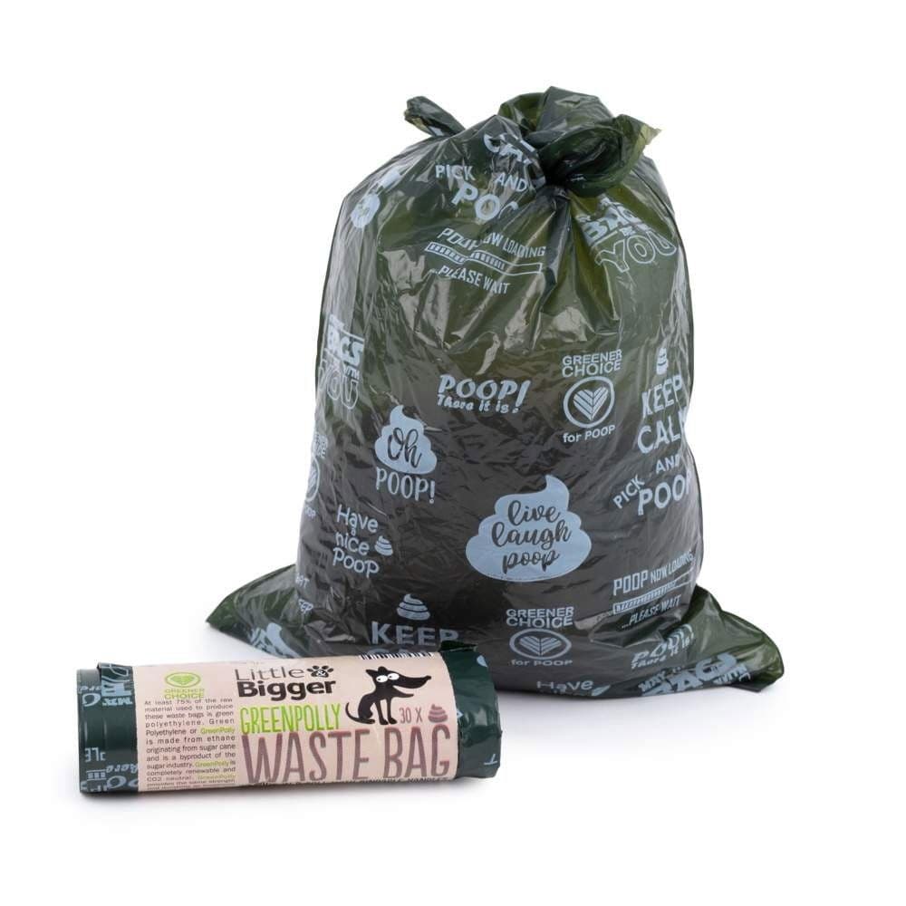 Kakkapussi kahvalla L&B Green Polly – Little&Bigger