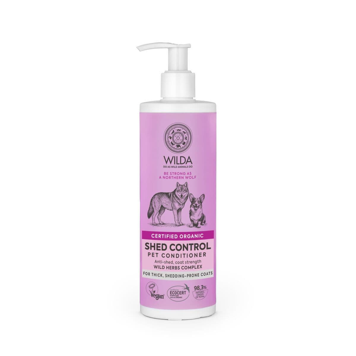Koiran hoitoaine Wilda Siberica Shed control 400ml – WILDA