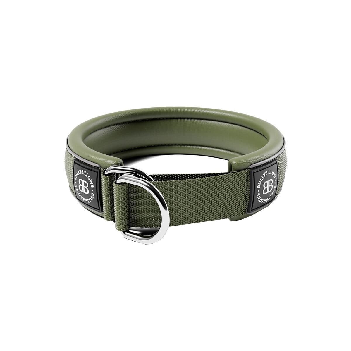 BullyBillows puolikiristävä panta pehmustettu 4 cm, khaki – BullyBillows