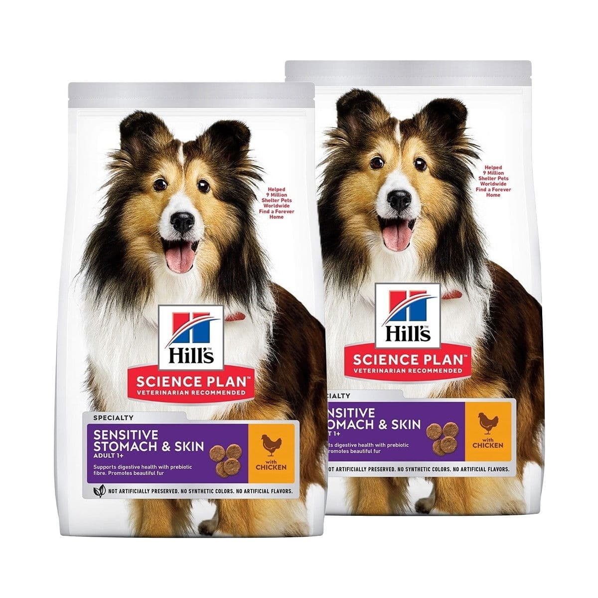 Hill's Science Plan Sensitive Stomach & Skin Medium Chicken 2 x 14kg – Hill's