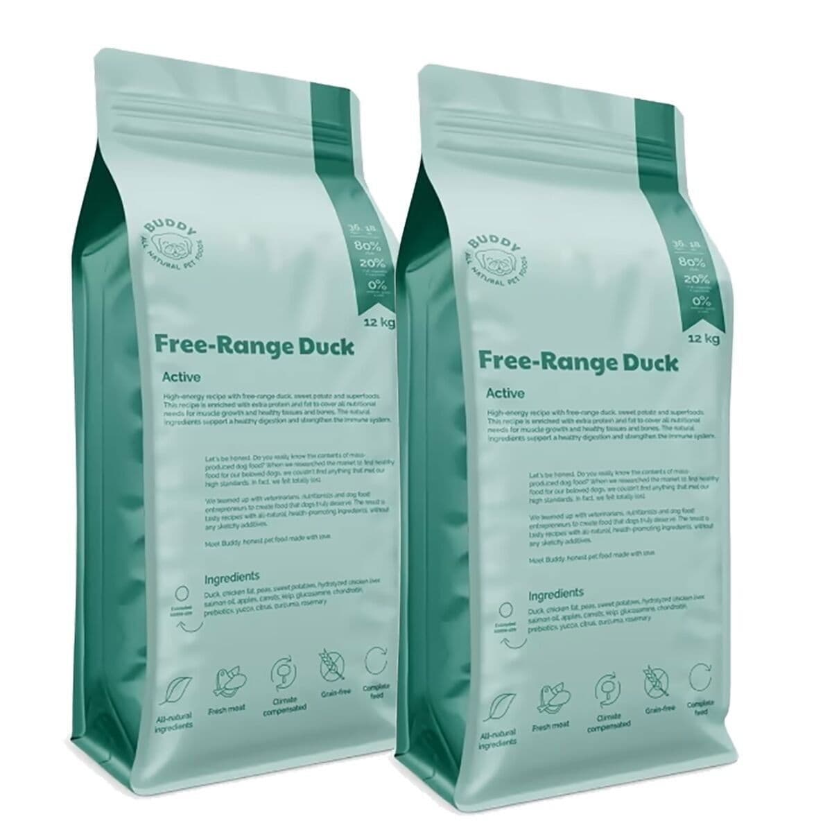 Buddy Free-Range Duck 2x12kg – Buddy
