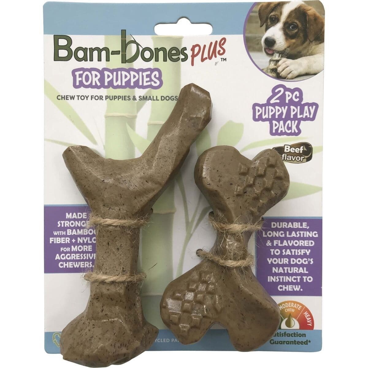 BamBones Plus Beef Puppy 2-pack – Bam-Bones