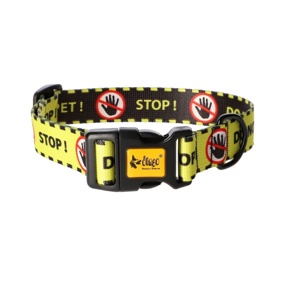 Dingo keltainen huomiopanta Do Not Pet – Dingo
