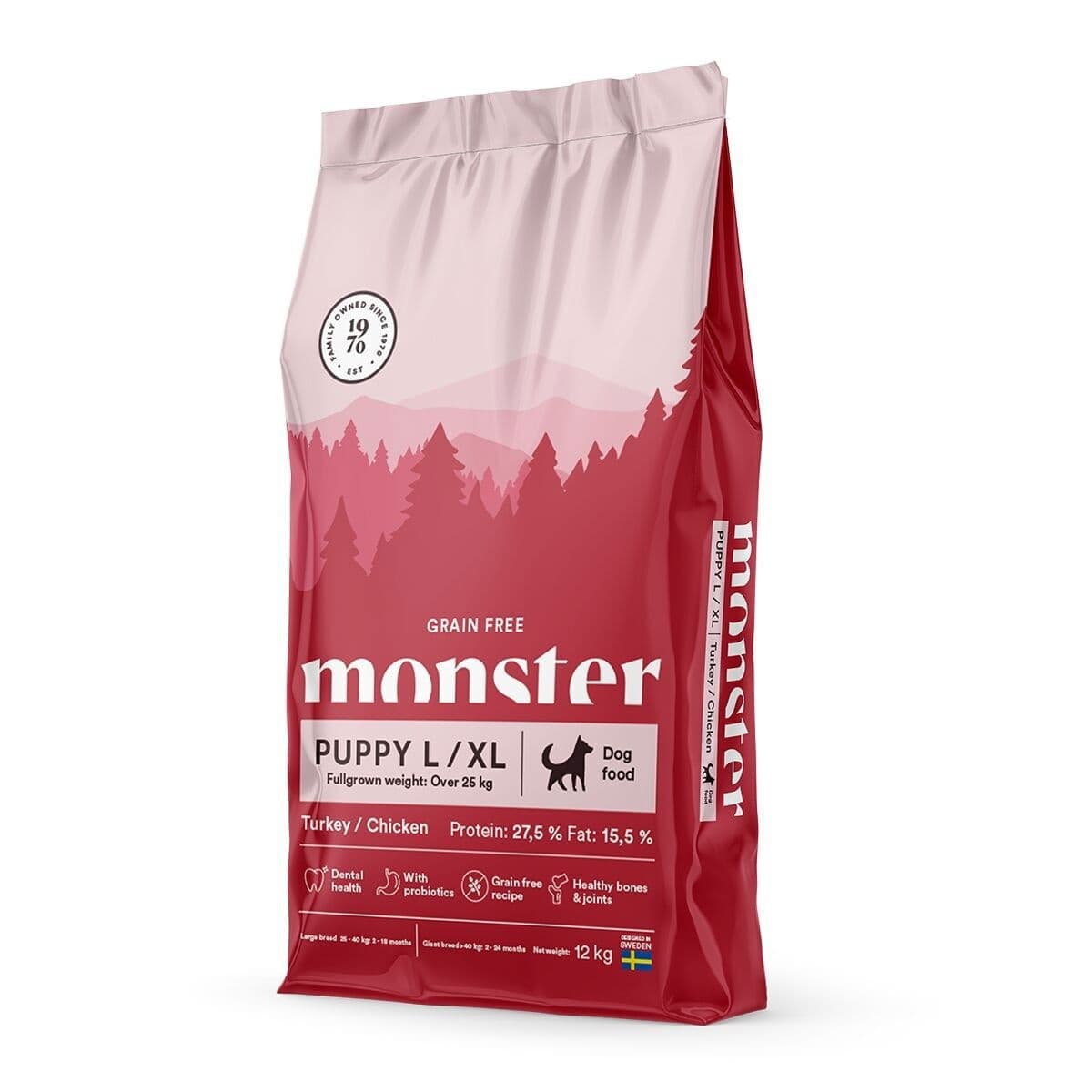 Monster Puppy Large Grain Free Kalkkuna&Kana – Monster Pet Food