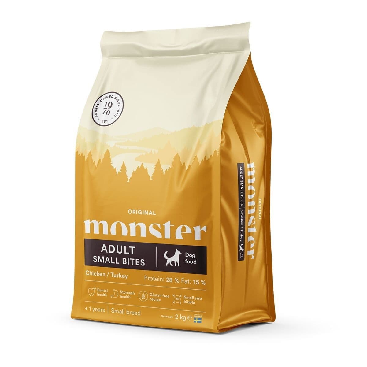 Monster Dog Adult Small kana & kalkkuna – Monster Pet Food
