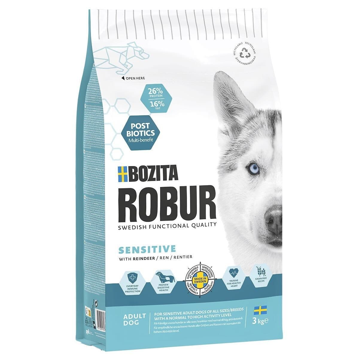 Bozita Robur Adult Sensitive Reindeer – Bozita Robur