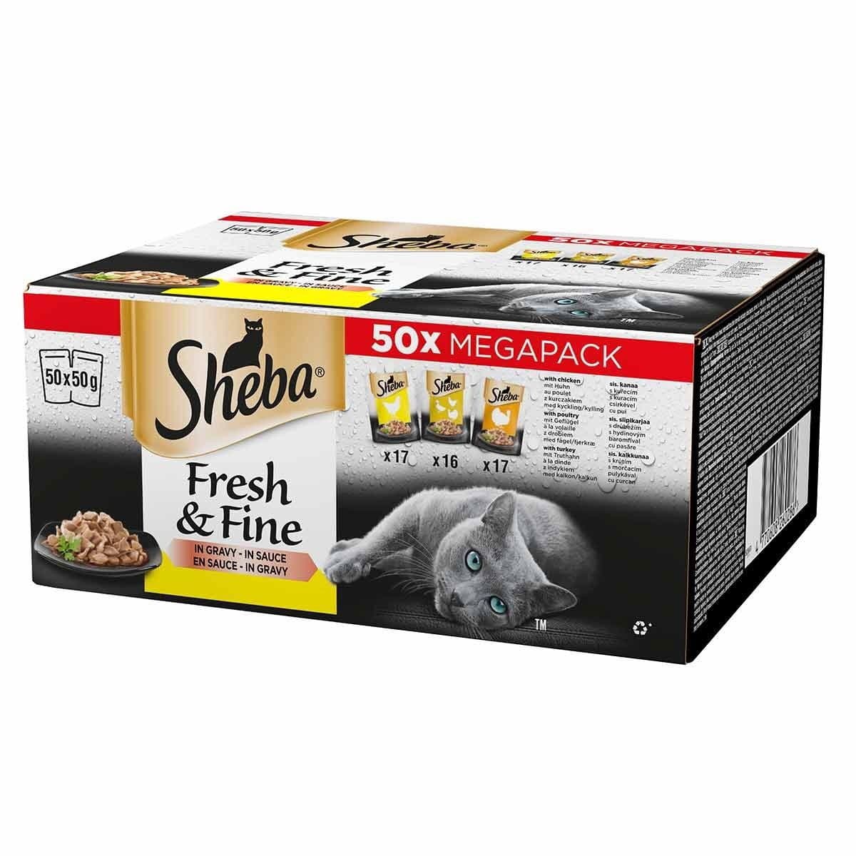 Sheba Fresh&Fine siipikarja 50x50g – Sheba