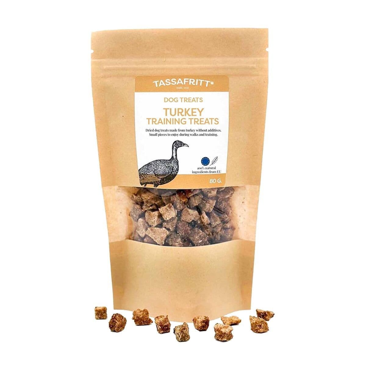 TassaFritt Treeniherkut, kalkkuna 80 g – TassaFritt