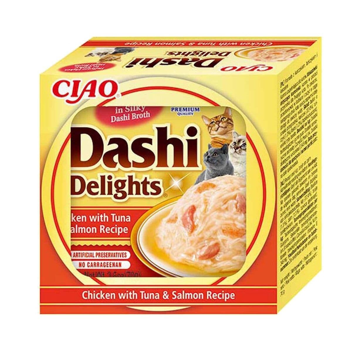 Inaba Dashi Delights Cat tonnikala-lohi 70 g – Inaba