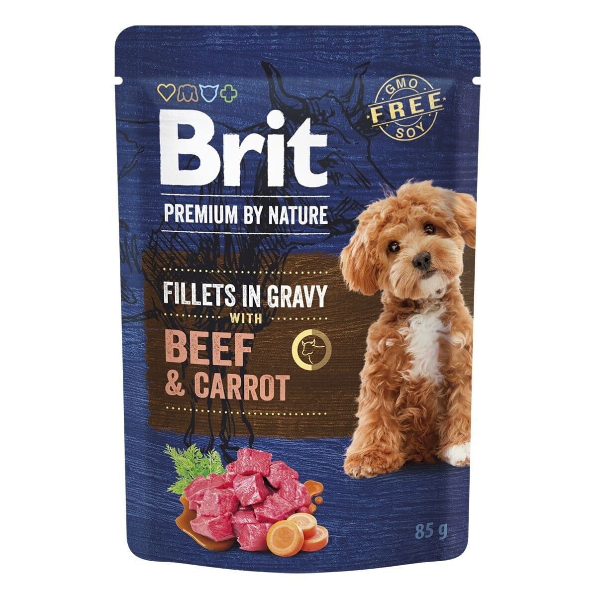 Brit Premium by Nature Dog Nauta & Porkkana 85 g – Brit Premium