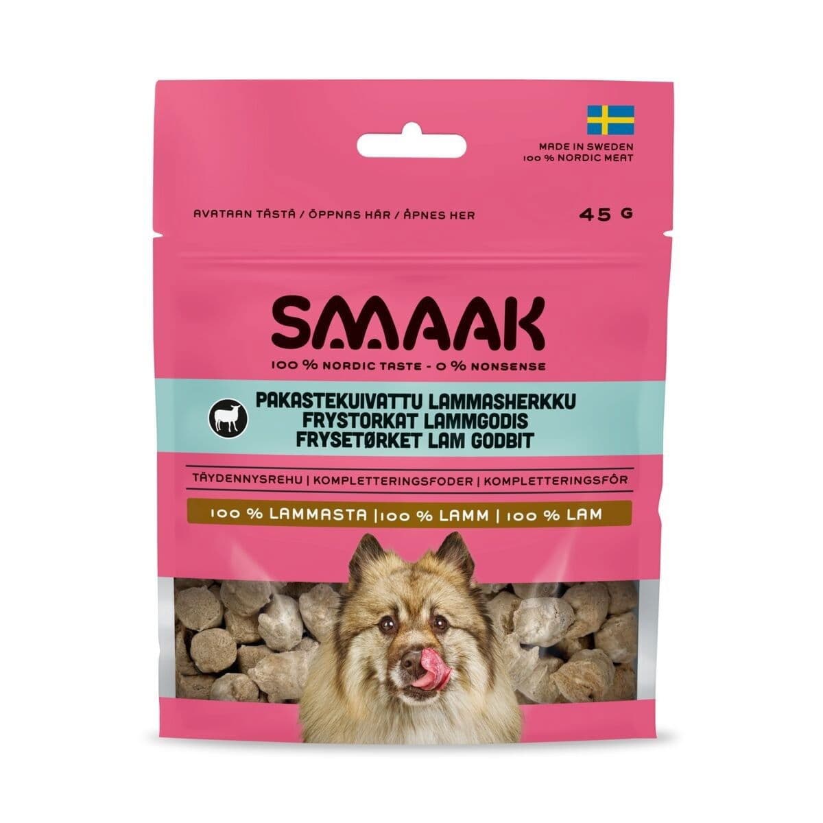 SMAAK Pakastekuivattu lammasherkku koiralle 45g – Smaak