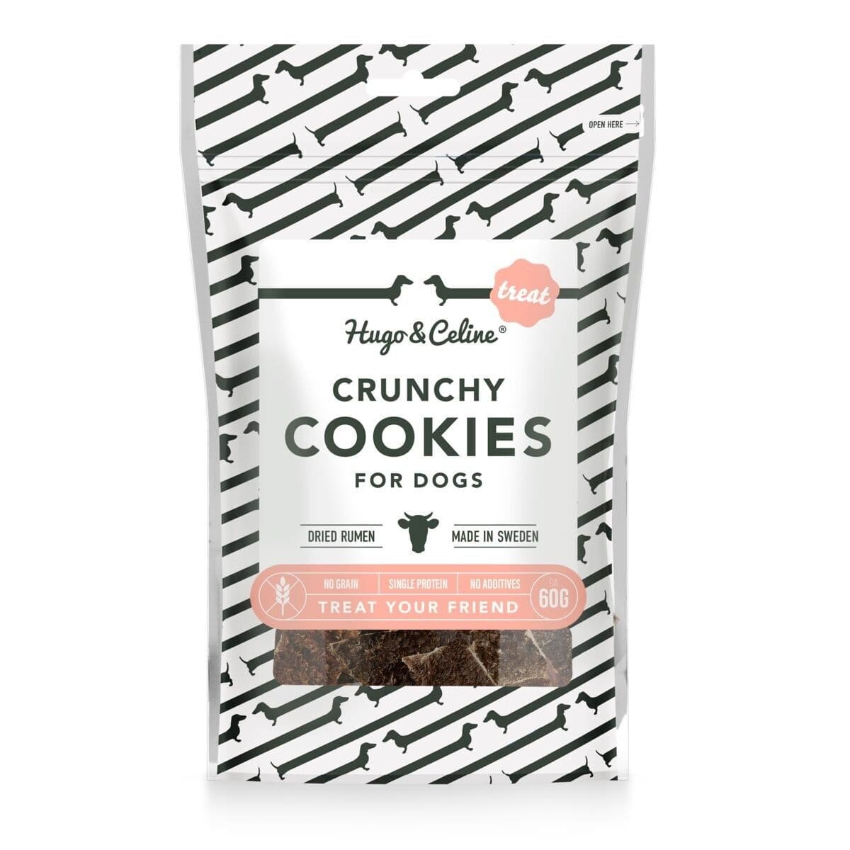 Hugo&Celine Crunchy Cookies naudanmahakeksi – Hugo&Celine