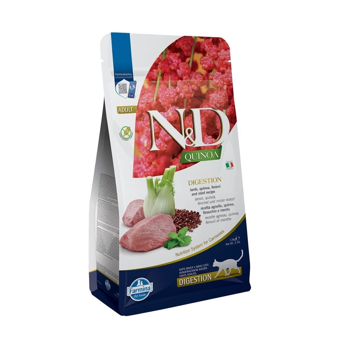Farmina N&D Quinoa Cat Digestion Lamb 1,5kg – Farmina