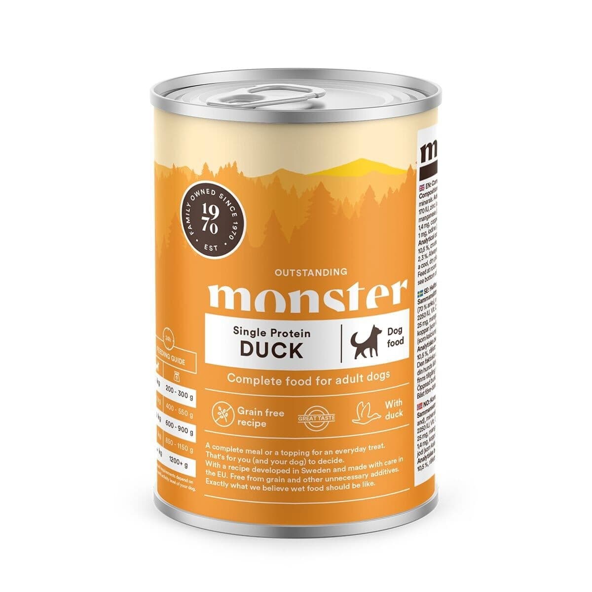 Monster Adult Single Protein Duck 400 g – Monster Pet Food