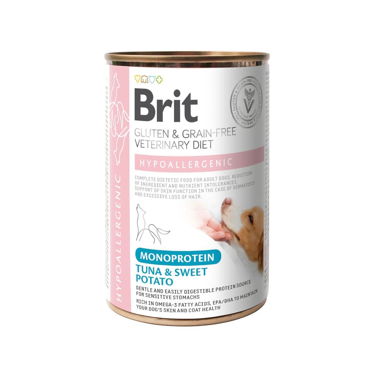 Brit Veterinary Diet for dogs Hypoallergenic Monoprotein Tuna & Sweet Potato Can 400 g – Brit Veterinary Diet