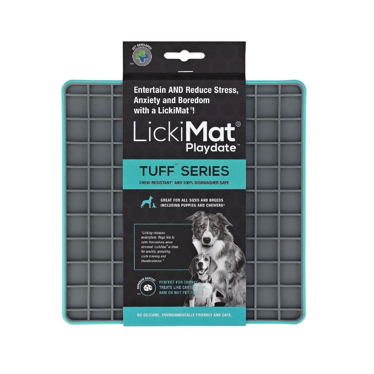LickiMat Tuff Playdate nuolumatto, turkoosi – Lickimat