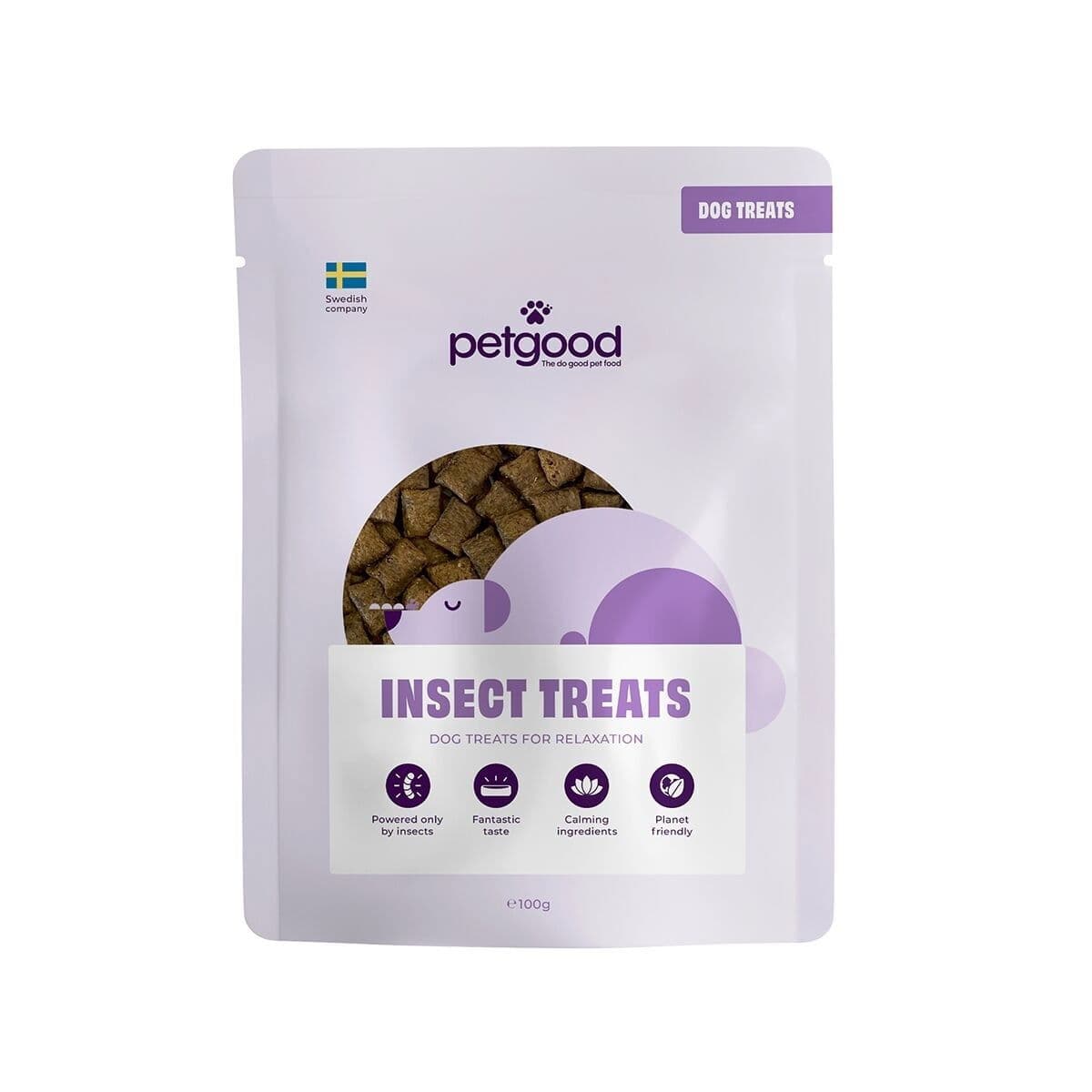 Petgood hyönteispohjainen koiranherkku rentoutumiseen 100 g – Petgood