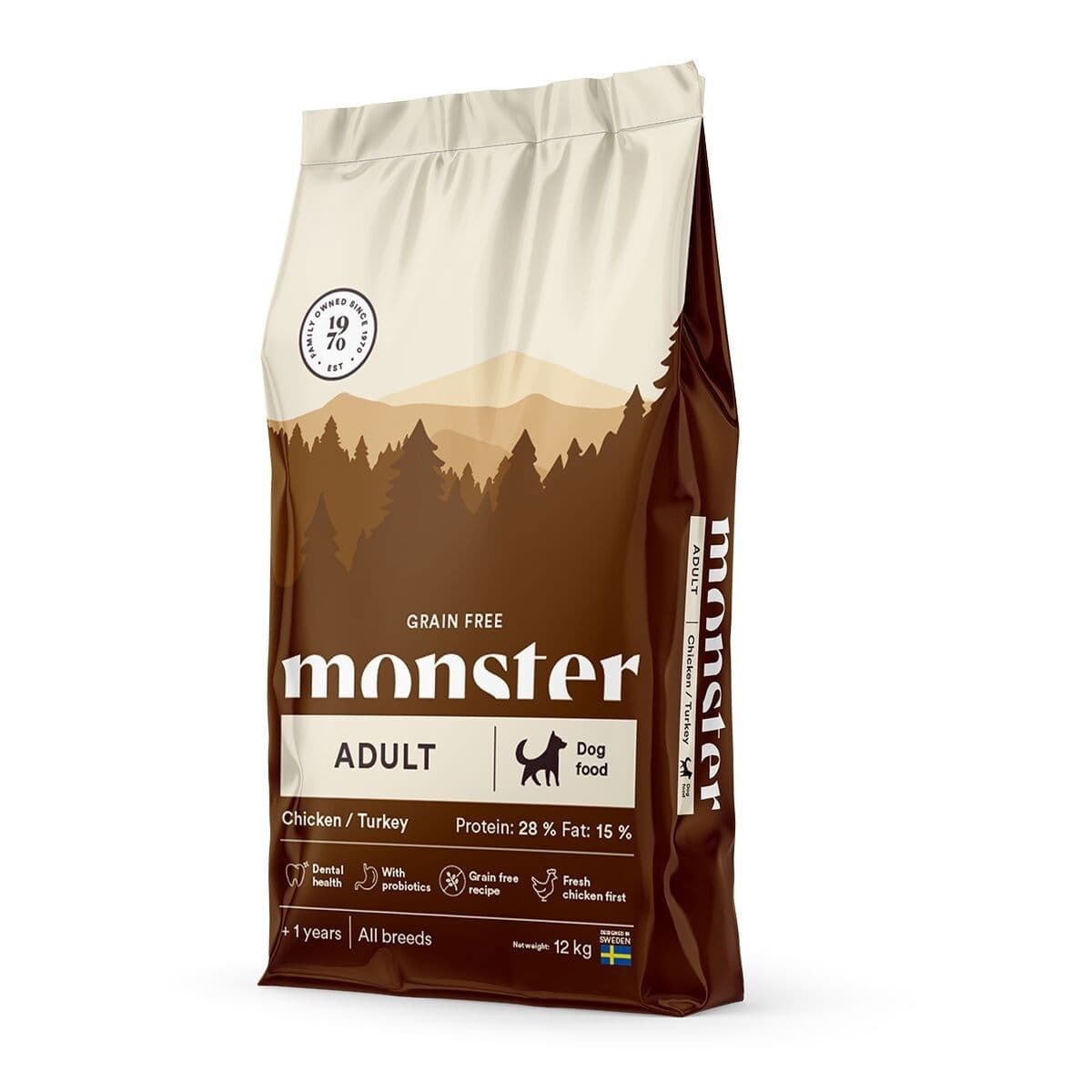 Monster Adult Grain Free Kana&Kalkkuna – Monster Pet Food
