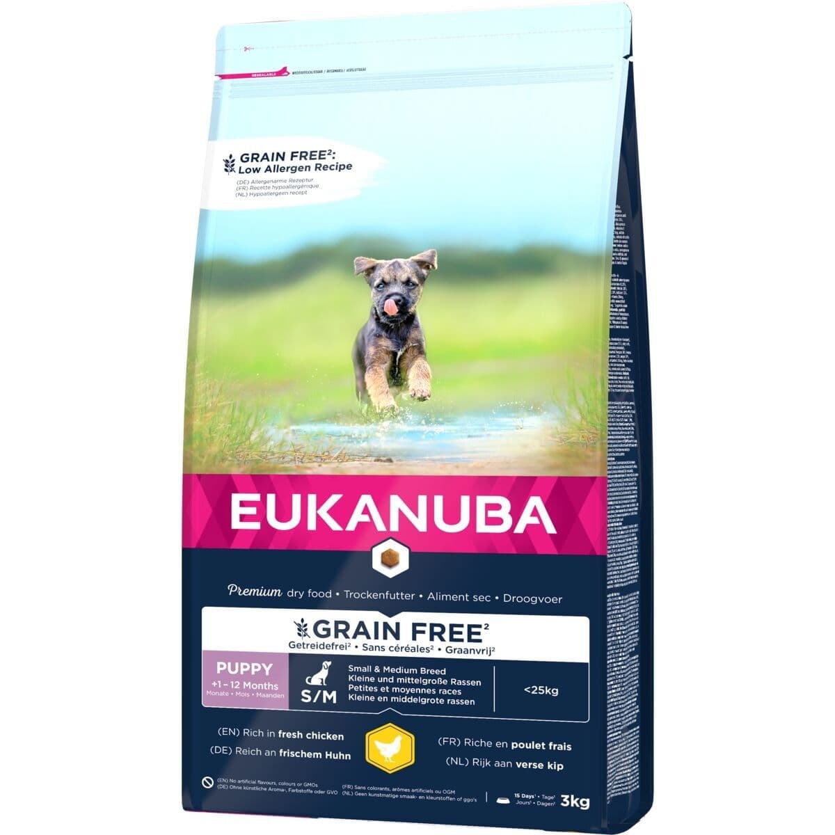 Eukanuba Grain Free Puppy Small & Medium Breed Chicken – Eukanuba