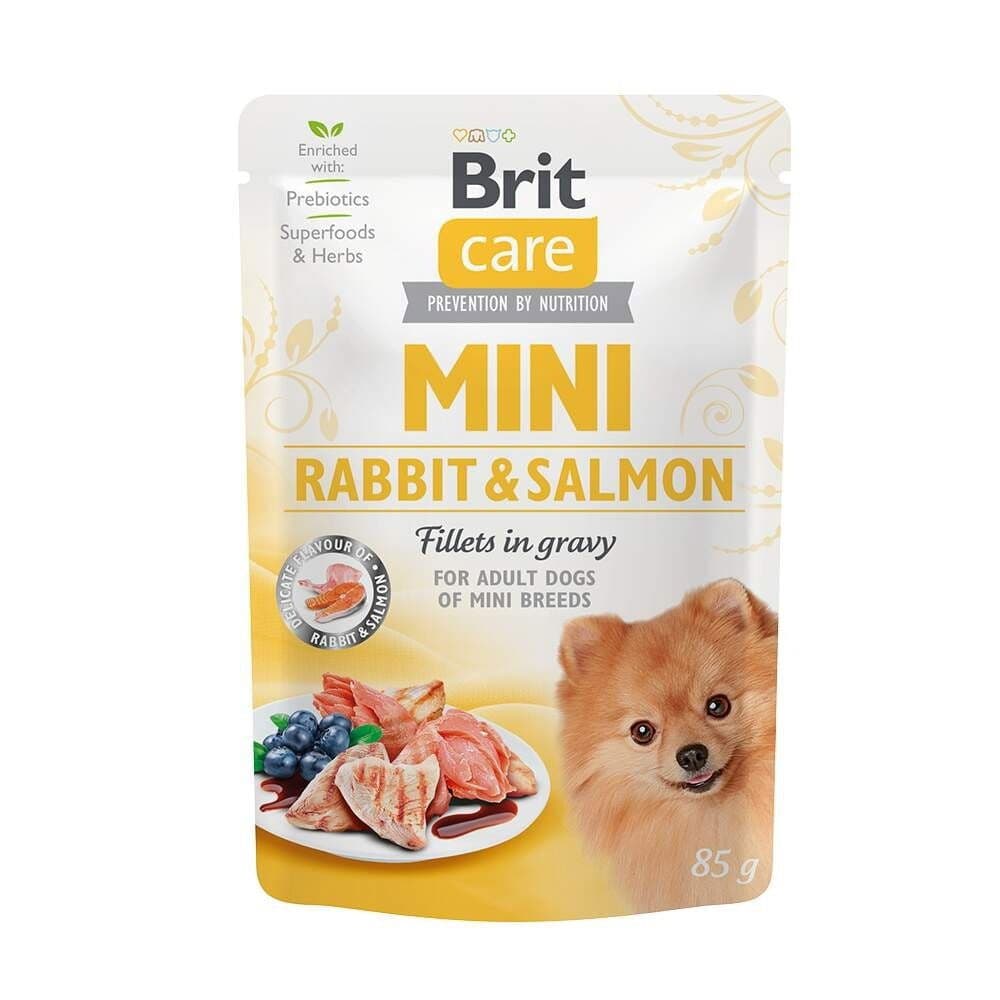 Brit Care Mini kania ja lohta kastikkeessa 85 g – Brit Care