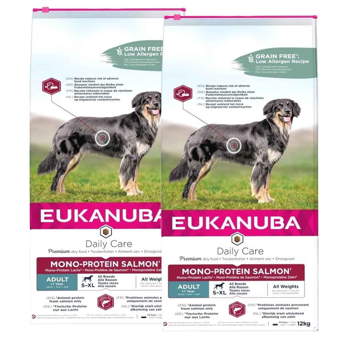 Eukanuba DC Adult Mono Protein Salmon 2 x 12kg – Eukanuba