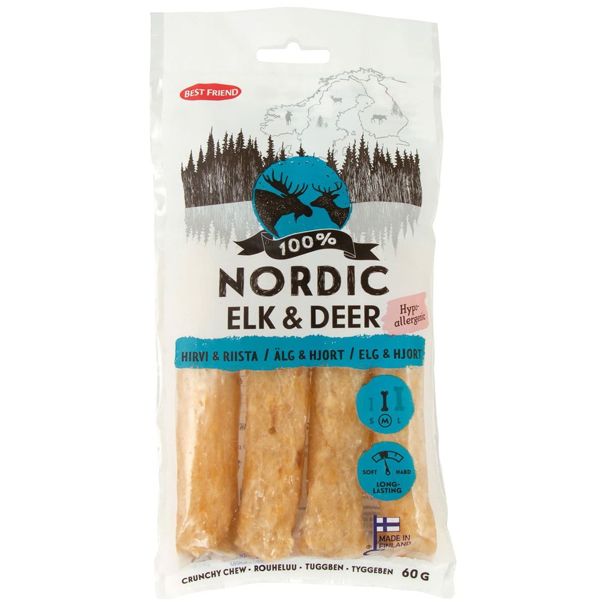Rouheluu Nordic hirvi & peura 60g – Best Friend
