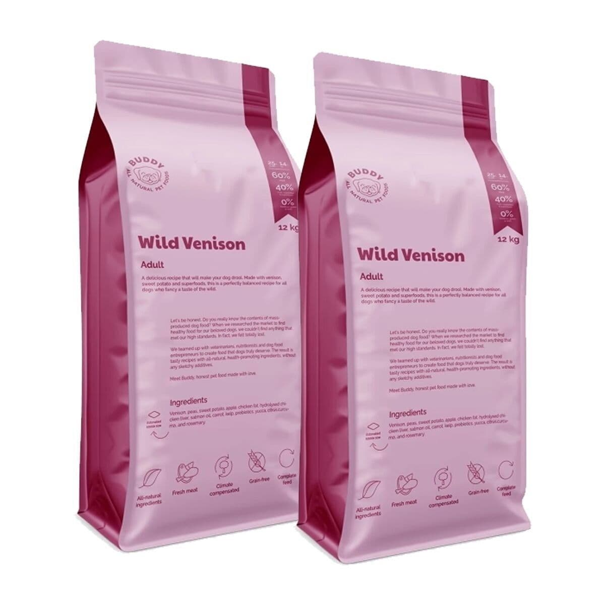 Buddy Wild Venison 2x12kg – Buddy
