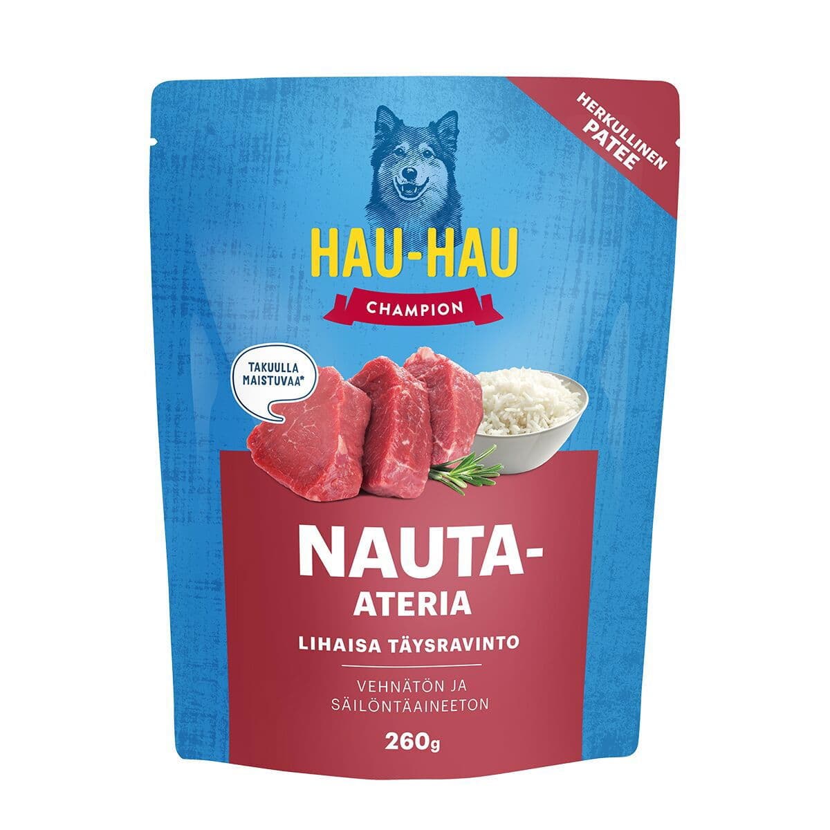 Hau-Hau Champion nauta-ateria 260 g – Hau Hau Champion
