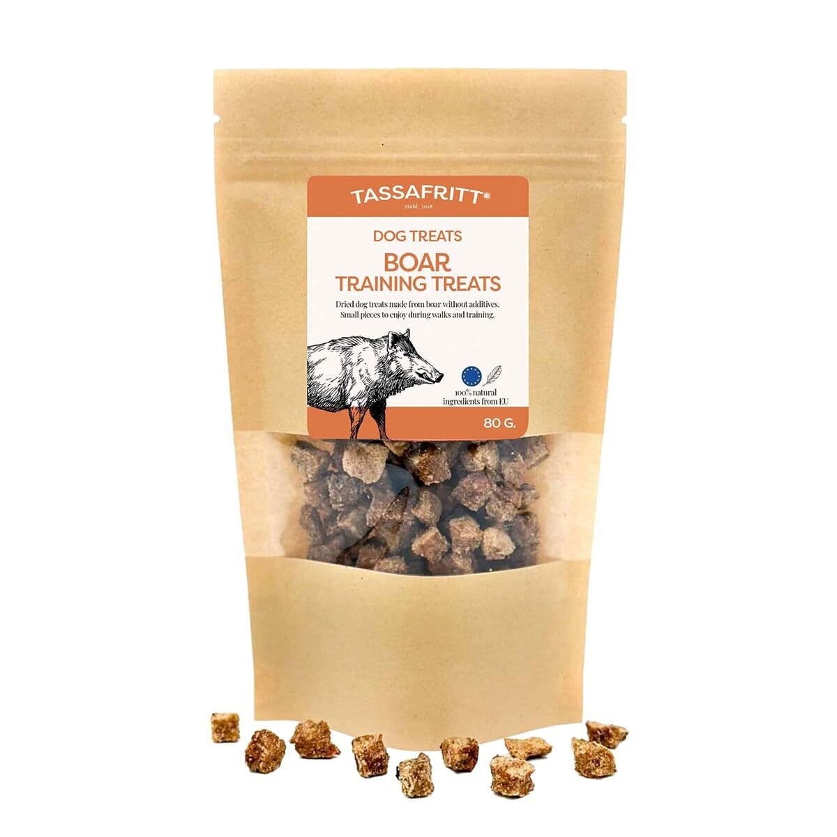TassaFritt Treeniherkut, villisika 80 g – TassaFritt