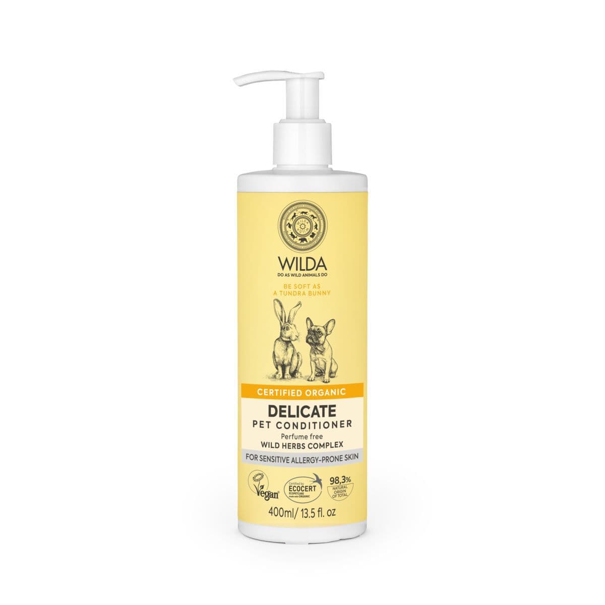 Koiran hoitoaine Wilda Siberica Delicate 400ml – WILDA