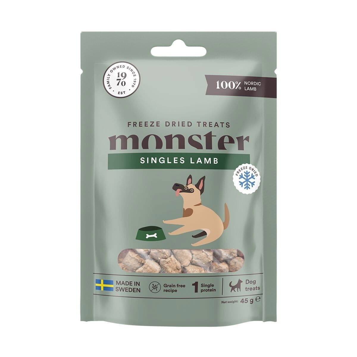 Monster pakastekuivattu lammas – Monster Pet Food