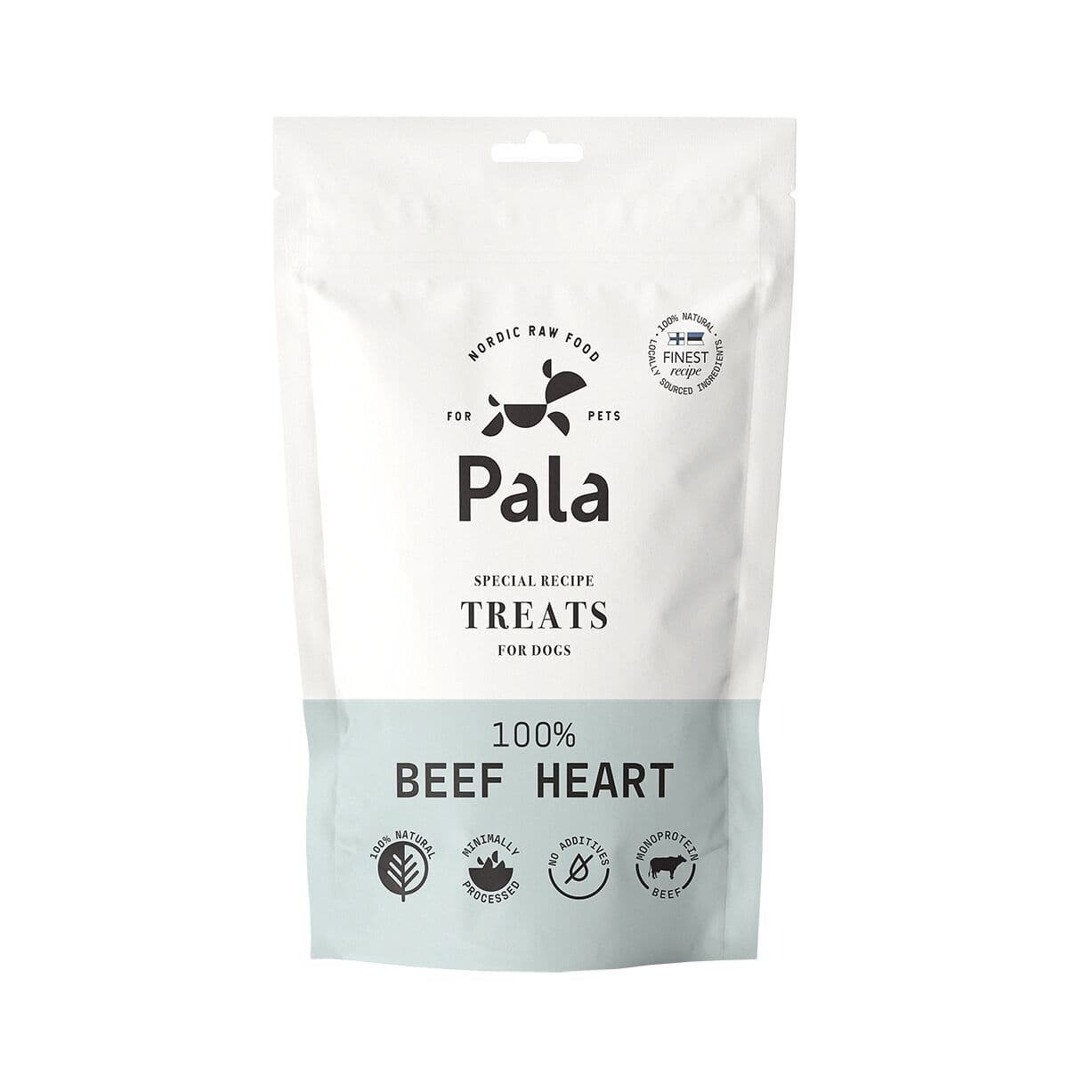 Pala 100% Naudansydän 100g – Pala Petfoods