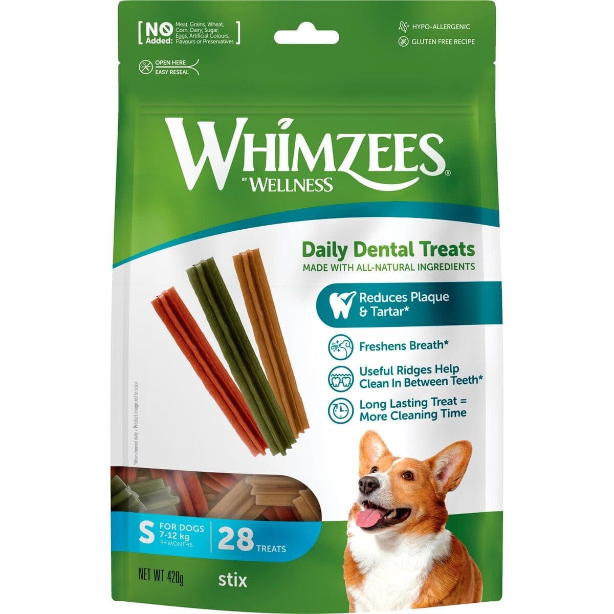 Purutikku Whimzees, S, 28 kpl – Whimzees