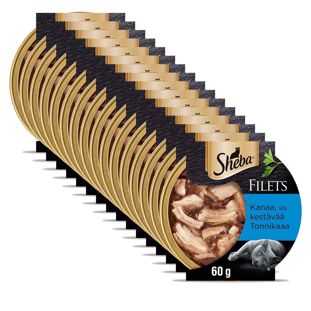 Sheba kana & tonnikala kastikkeessa 60g – Sheba