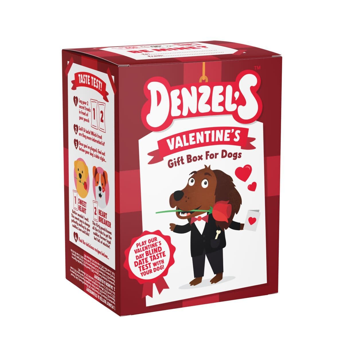 Denzel's Valentine's herkkuboksi koiralle 120g – Denzel's