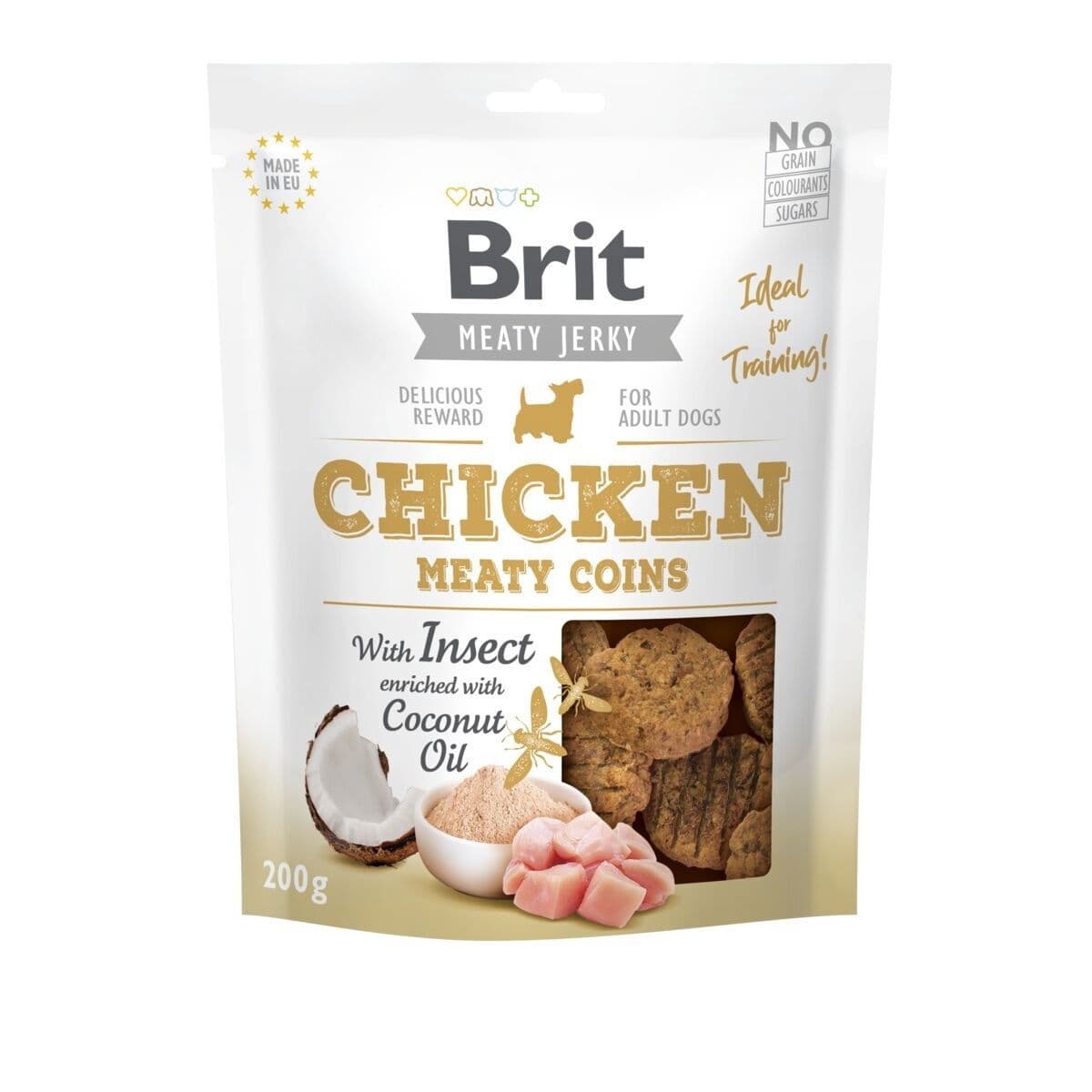 Brit Care Jerky Meaty Coins kana ja hyönteiset – Brit Care
