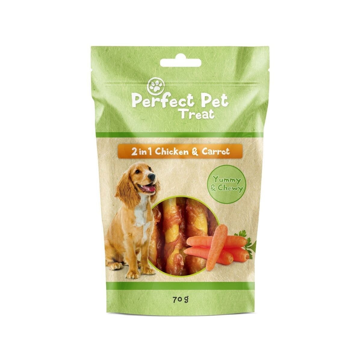 Perfect Pet 2in1 kana-porkkanaherkku 70g – Perfect Pet