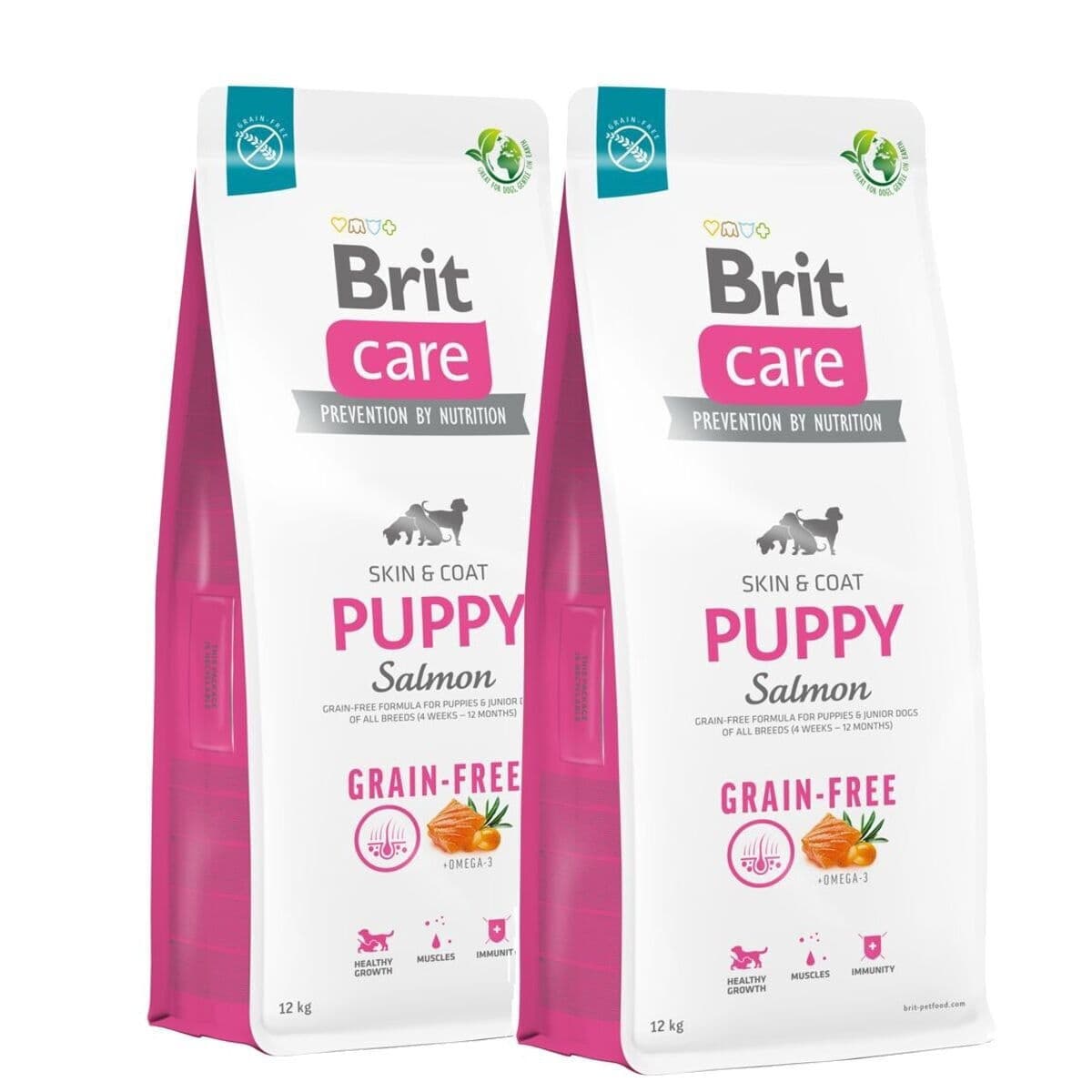 Brit Care Puppy Grain Free Salmon 2x12 kg – Brit Care