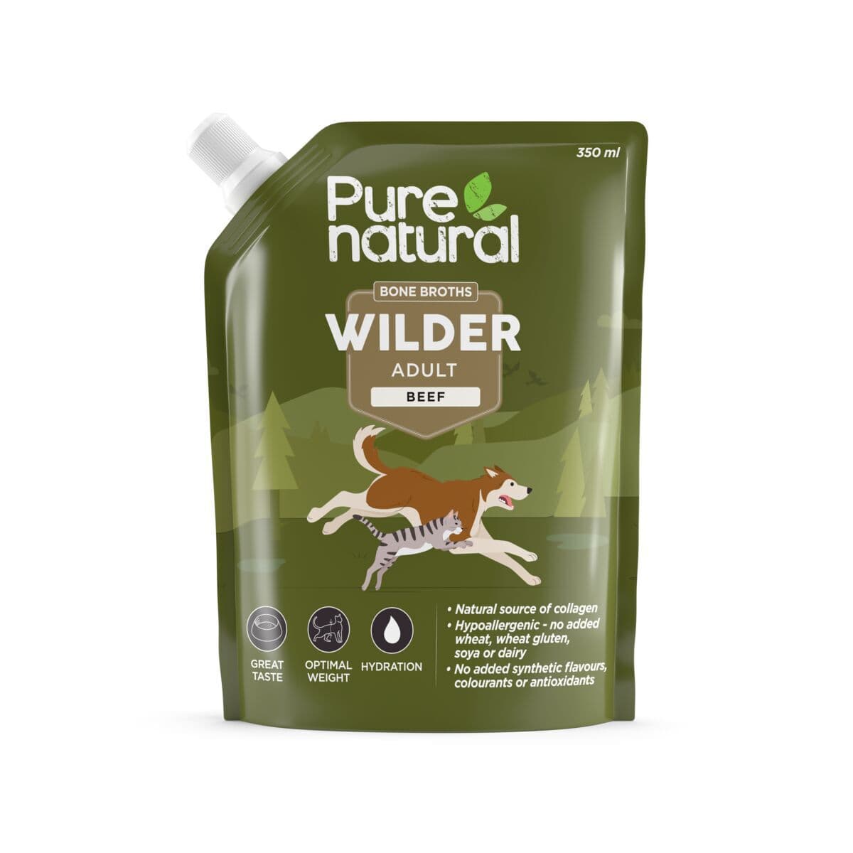 Purenatural Wilder Bone Broth nauta 350 ml – Purenatural