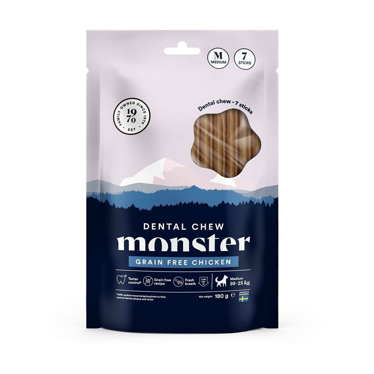 Monster Dog Dental Chew Grain Free Chicken Medium – Monster Pet Food