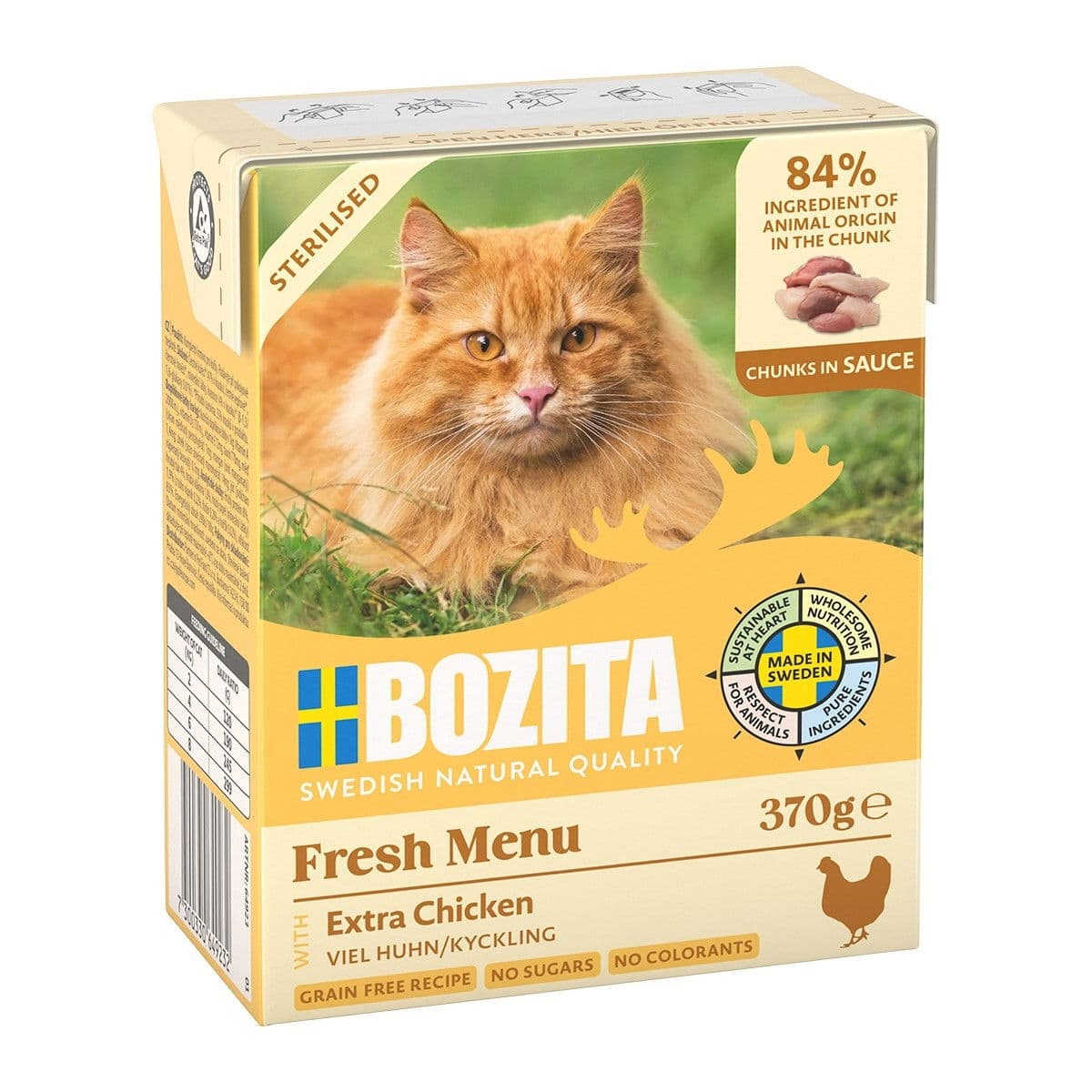 Bozita Sterilised Extra Kana kastikkeessa 370 g – Bozita